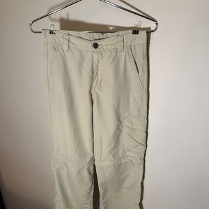 Boys Convertible / Zip-Off Tan Hiking Pants (Size 12/14)